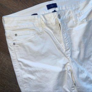 NYDJ Straight Ankle White Denim 10